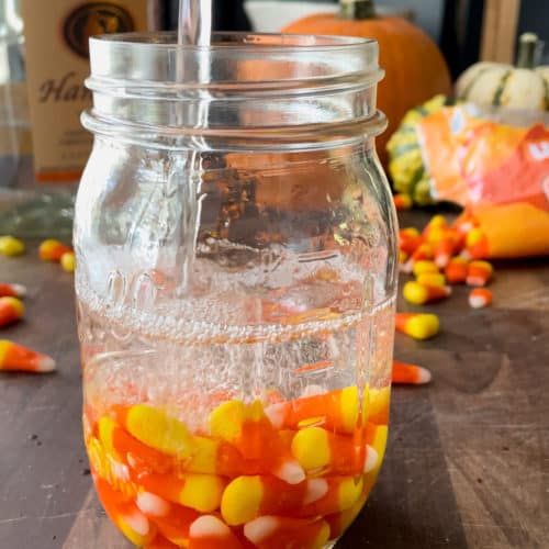 Candy Corn Infused Vodka Title Image