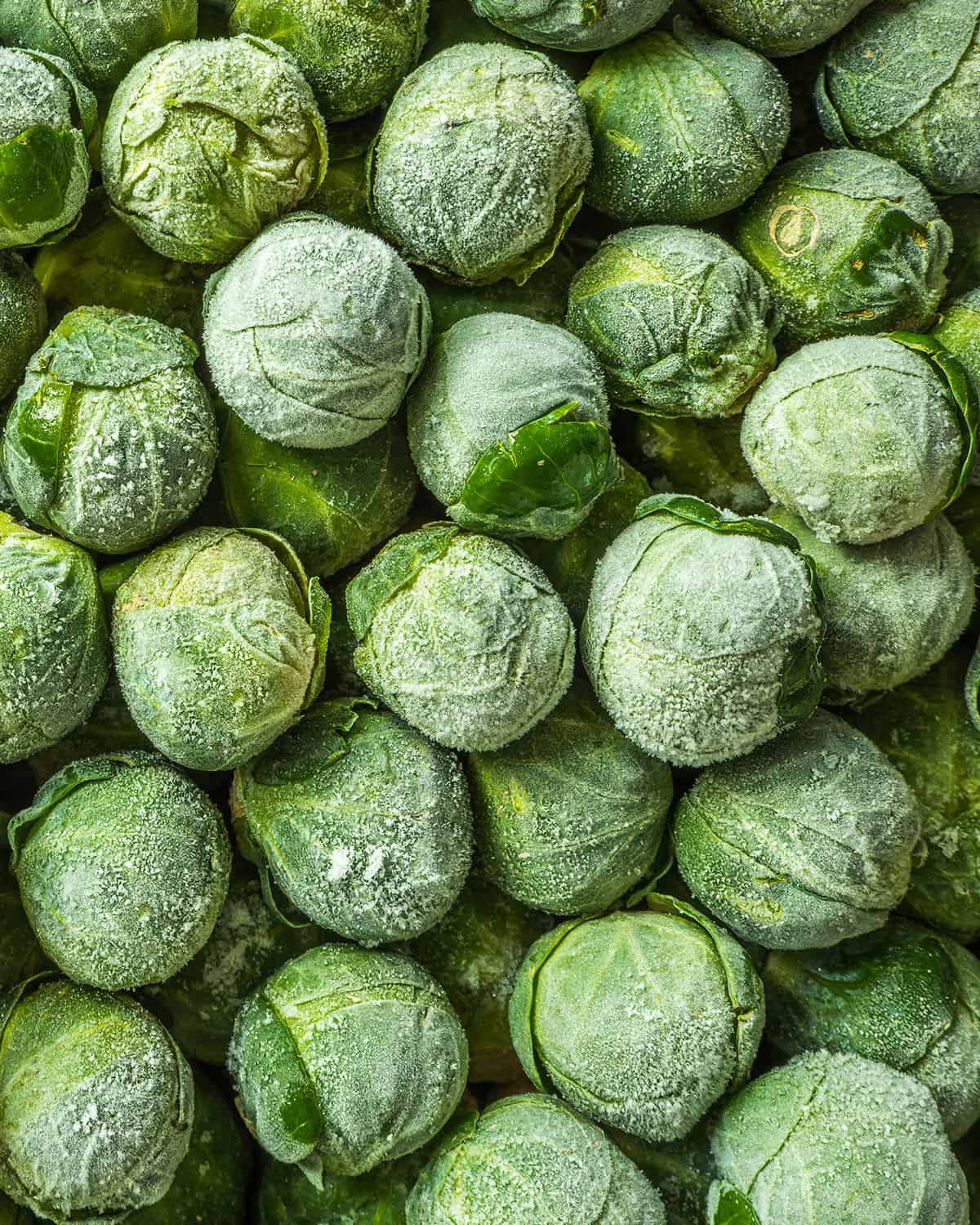 A photo of Brussels Sprouts, a vegetable that is in season in February.