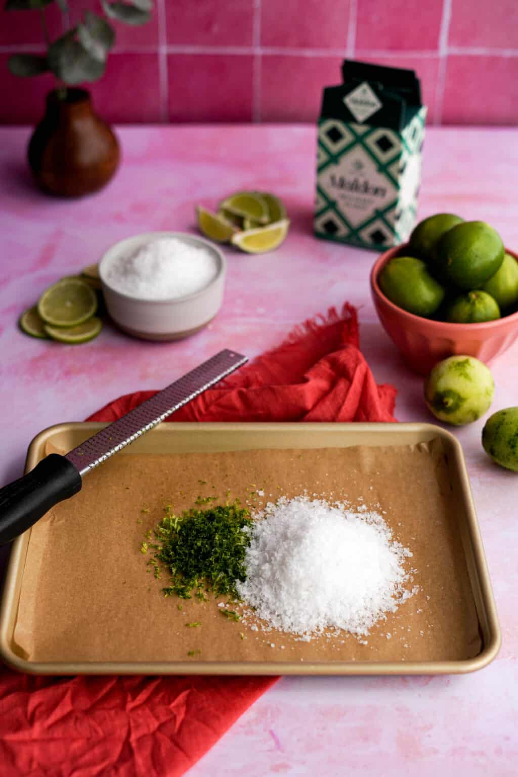 Homemade Lime Salt (Lime Zest Salt for Garnishing & Seasoning)