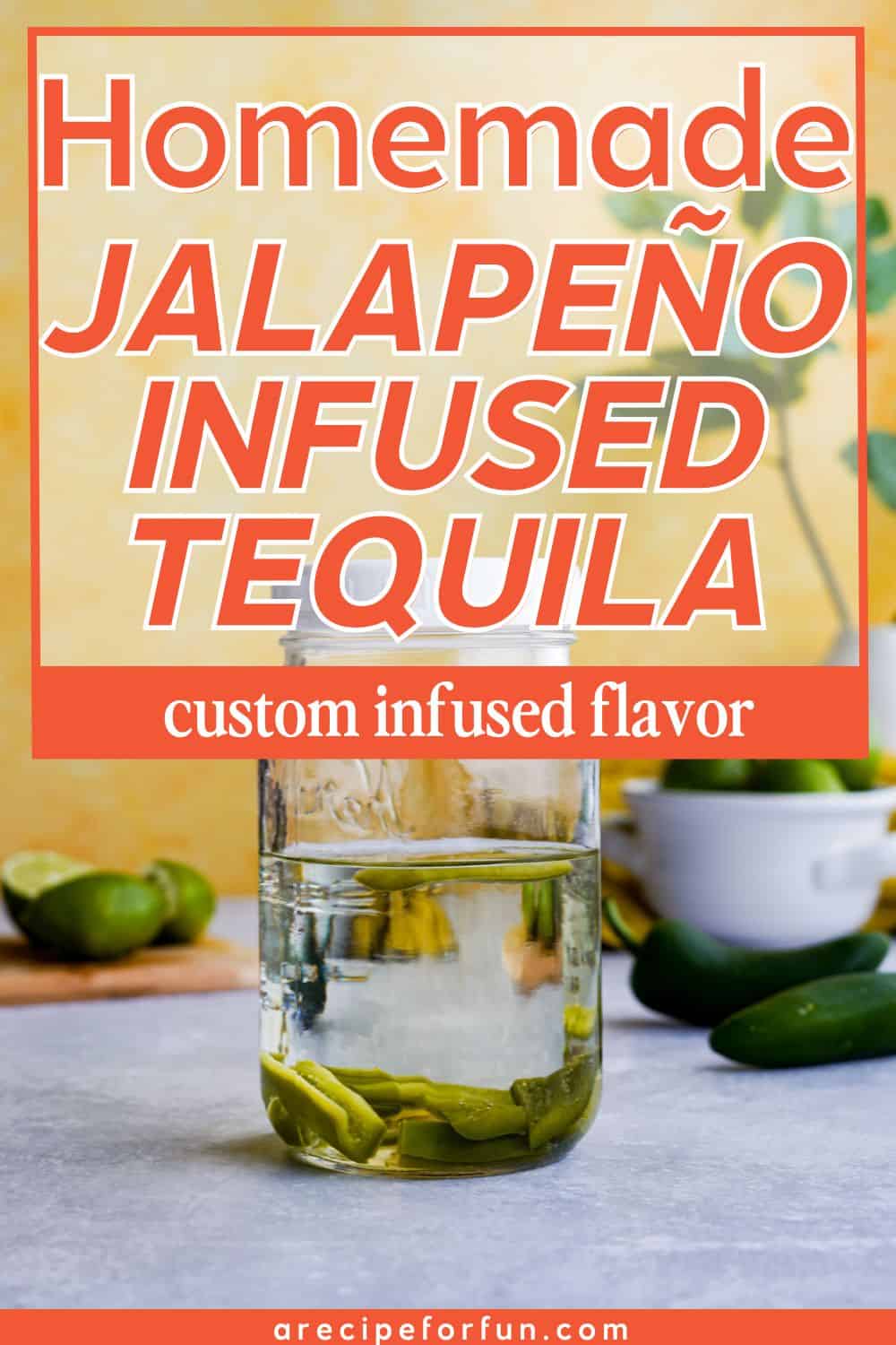 Pin for jalapeño infused tequila.
