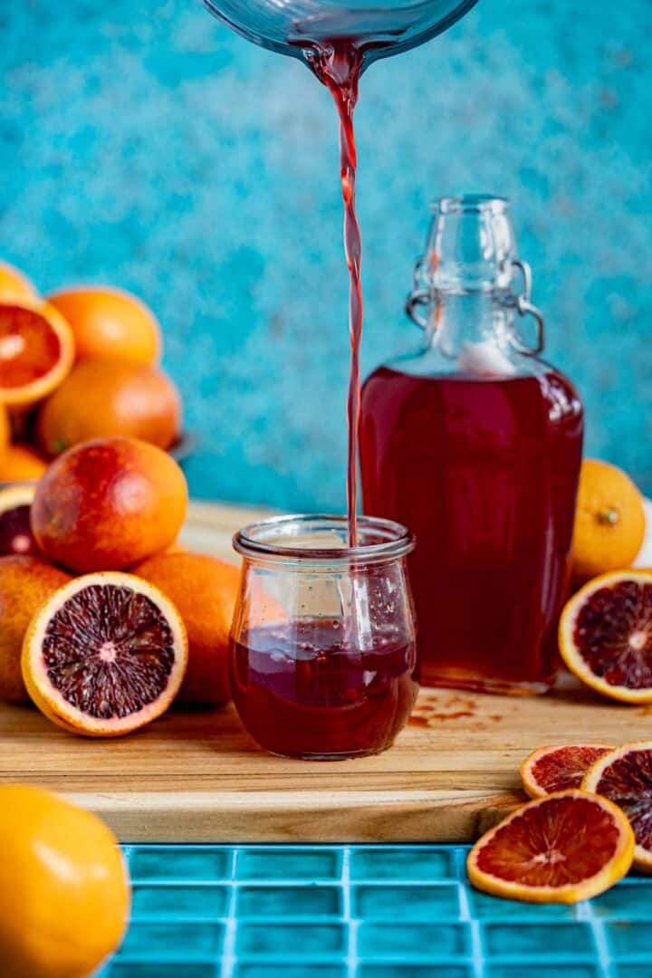 Homemade Blood Orange Simple Syrup From Scratch